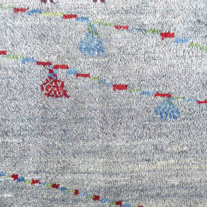 プレミアムギャッベ／ホシナマイ（ルリバフ） 75×64cm（HSS-72423）