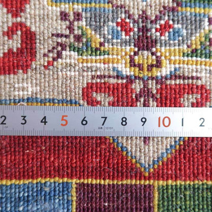 プレミアムギャッベ／ホシナマイ（ルリバフ） 93×60cm（HSS-72428）