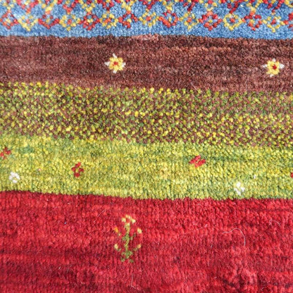 プレミアムギャッベ／ホシナマイ（カシュクリ） 83×68cm（HSS-72619）