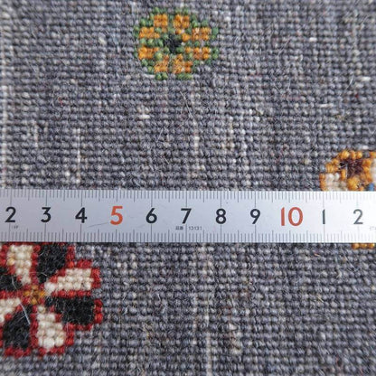 プレミアムギャッベ／ホシナマイ（ルリバフ） 63×90cm（HSS-77703）