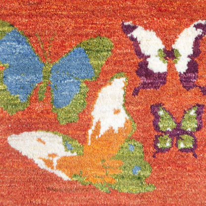 プレミアムギャッベ／ホシナマイ（ルリバフ） 83×58cm（HSS-91223）