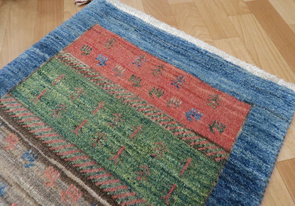 プレミアムギャッベ／ホシナマイ（カシュクリ） 83×55cm（HSS-9659）