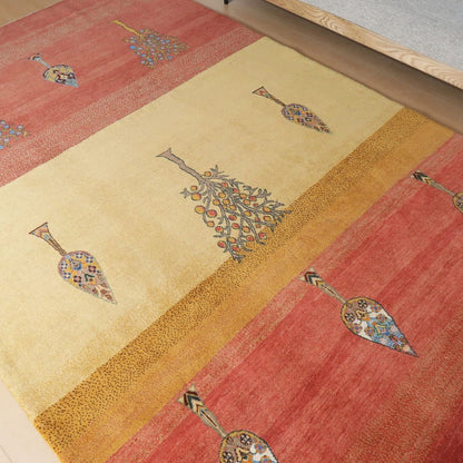 プレミアムギャッベ／ホシナマイ（カシュクリ）　 308×201cm（HX-11350）