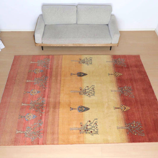 プレミアムギャッベ／ホシナマイ（カシュクリ）　 284×201cm（HX-12404）