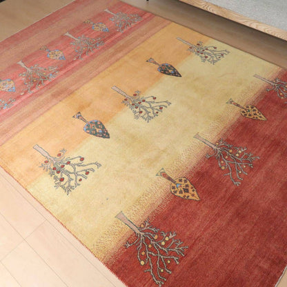 プレミアムギャッベ／ホシナマイ（カシュクリ）　 284×201cm（HX-12404）