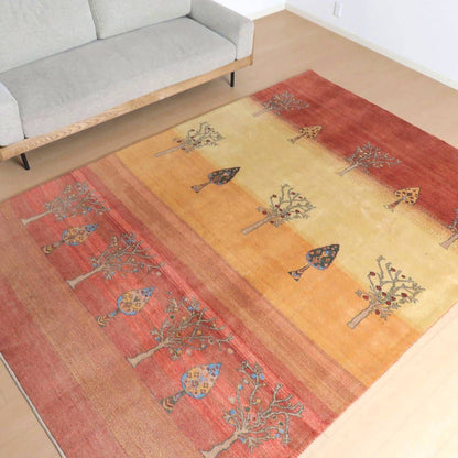 プレミアムギャッベ／ホシナマイ（カシュクリ）　 284×201cm（HX-12404）