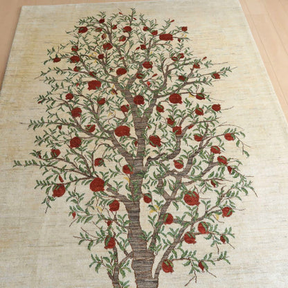 プレミアムギャッベ／ホシナマイ（ルリバフ） 294×188cm（HX-19662）