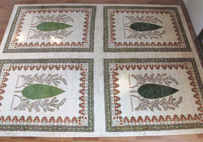 プレミアムギャッベ（ルリバフ）413×308cm（HX-21168）