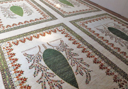 プレミアムギャッベ（ルリバフ）413×308cm（HX-21168）