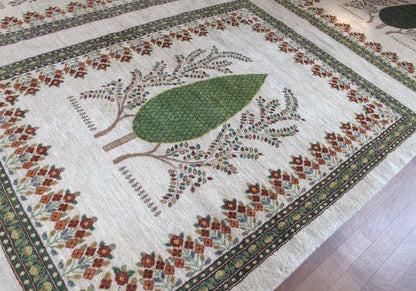 プレミアムギャッベ（ルリバフ）413×308cm（HX-21168）