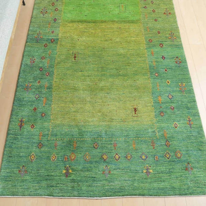 プレミアムギャッベ／ホシナマイ（ルリバフ）　255×162cm（HX-35241）