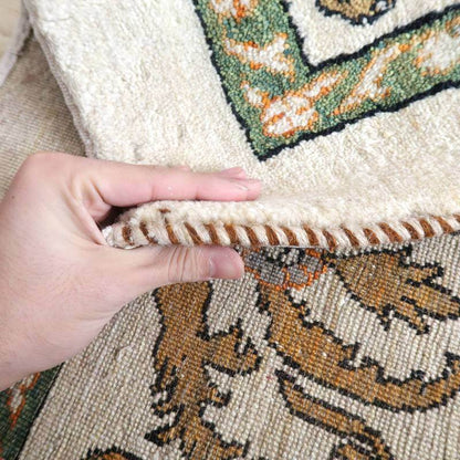 プレミアムギャッベ／ホシナマイ（ルリバフ） 250×167cm（HX-69789）