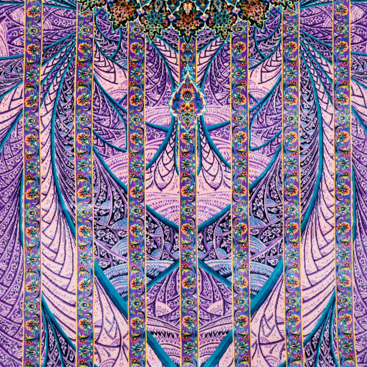 LUMINA モダールアートコレクション｜パープルフローデザイン｜229×146cm（S-13273）