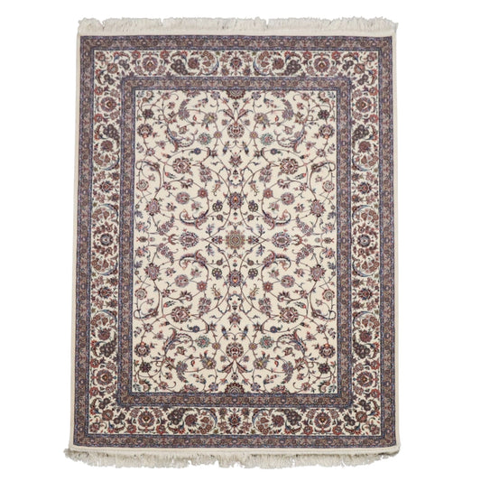 イラン製 ペルシャデザイン カーペット｜花唐草文様 機械織り 高密度 200×150cm（S-13274）