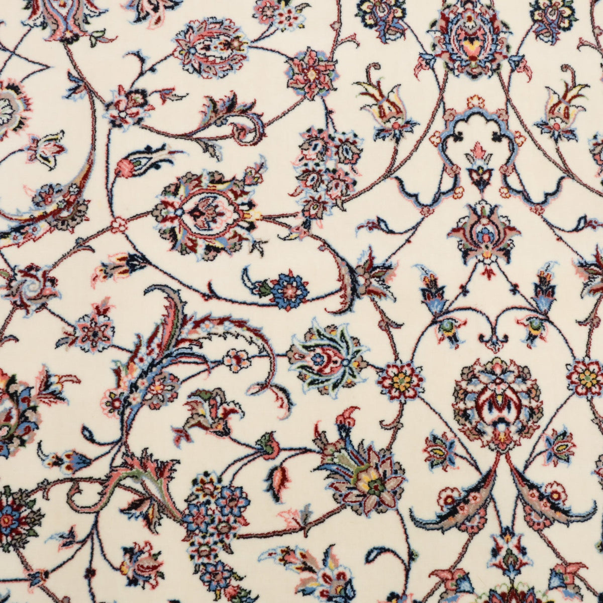 イラン製 ペルシャデザイン カーペット｜花唐草文様 機械織り 高密度 200×150cm（S-13274）