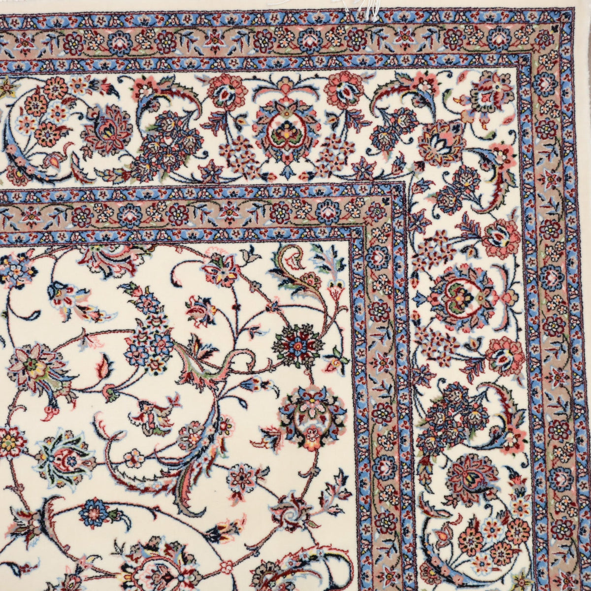 イラン製 ペルシャデザイン カーペット｜花唐草文様 機械織り 高密度 200×150cm（S-13274）