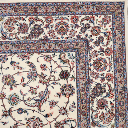 イラン製 ペルシャデザイン カーペット｜花唐草文様 機械織り 高密度 200×150cm（S-13274）