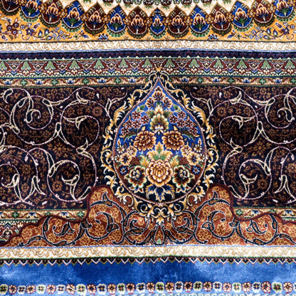 LUMINA モダールアートコレクション｜ペルシャデザイン ブルー｜254×197cm（S-13278）