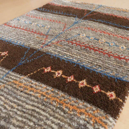 ギャッベ／カシュクリ、細かな上質ランク  89×65cm（ZSS-10794）